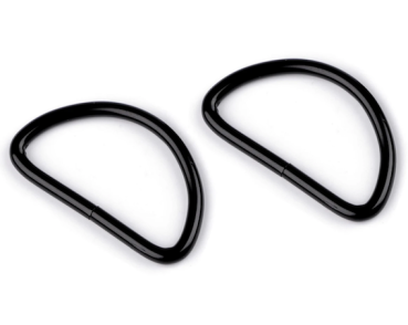 Halbring Schwarz - 32 mm